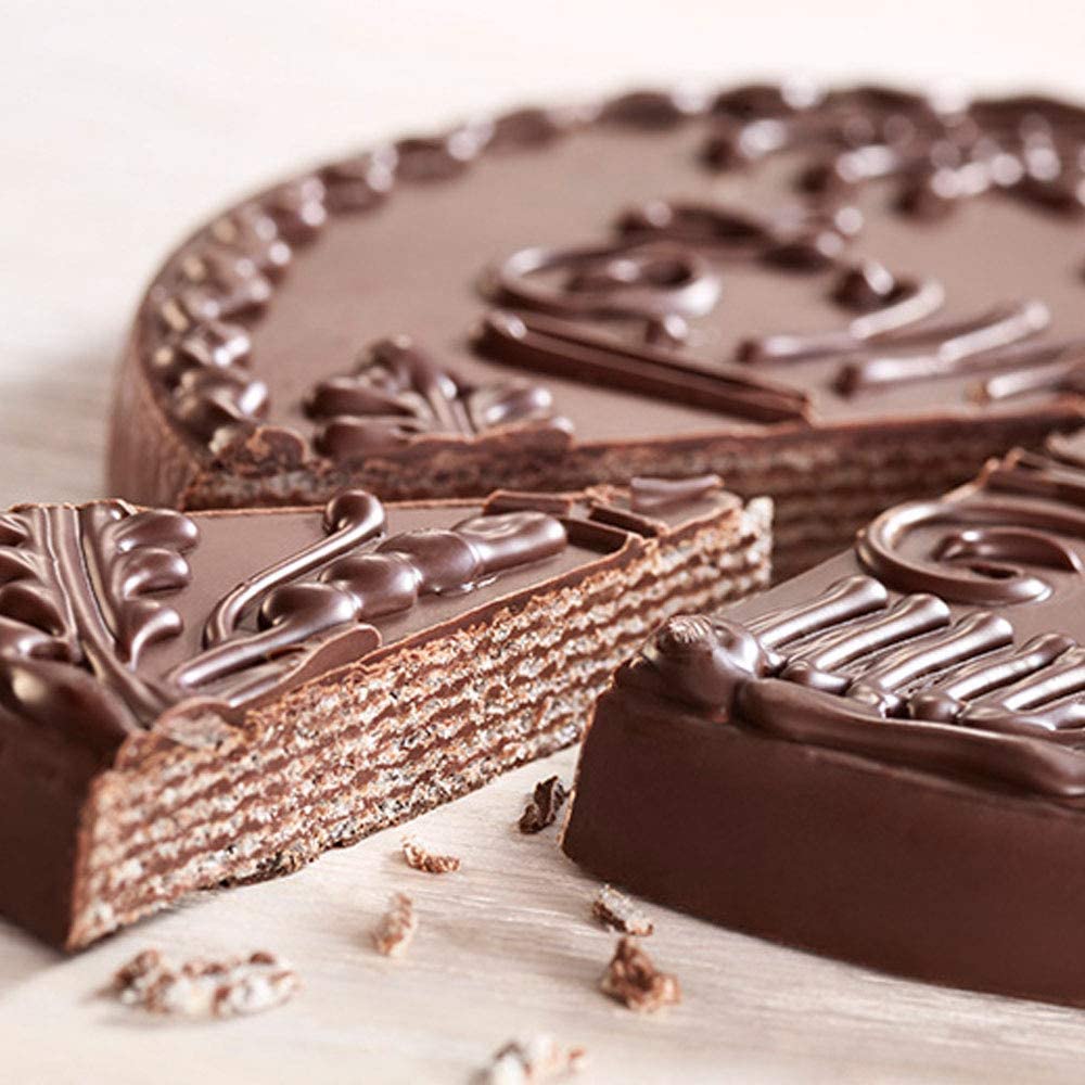 Torcik Wedlowski, Polish Wafer Cake with Dark Chocolate by Wedel (Pack of 3)