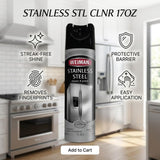 Stainless Steel Cleaner - Floral Scent Cleaner & Polish 17 oz - Appliance Surface Care Spray - Wipes Alternative for Kitchen Use - Pack of 1