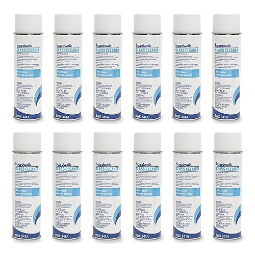 Boardwalk 341ACT Glass Cleaner, Sweet Scent, 18.5 oz. Aerosol Can (Case of 12)