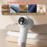 Electric Lint Remover, 1 Count USB Rechargeable 3-Speed Settings Lint Cleaner with LED Display, Household Fabric Shaver for Clothes (Gold)