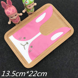 50pcs Bunny Goodie Bags Christmas Party Gifts Bolsas De Eco-friendly Bags Lollipop Wrapping Sweet Wrapping Treats Goodies Bag Dessert Candy Bag