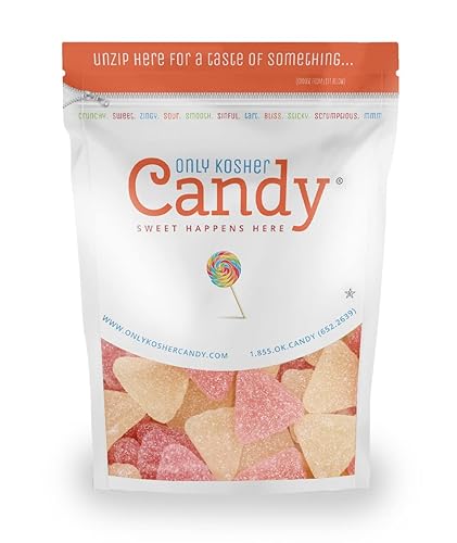 Only Kosher Candy Bulk Gummy Candy Grapefruit Flavor, Kosher Certified, 2 Pounds Pack