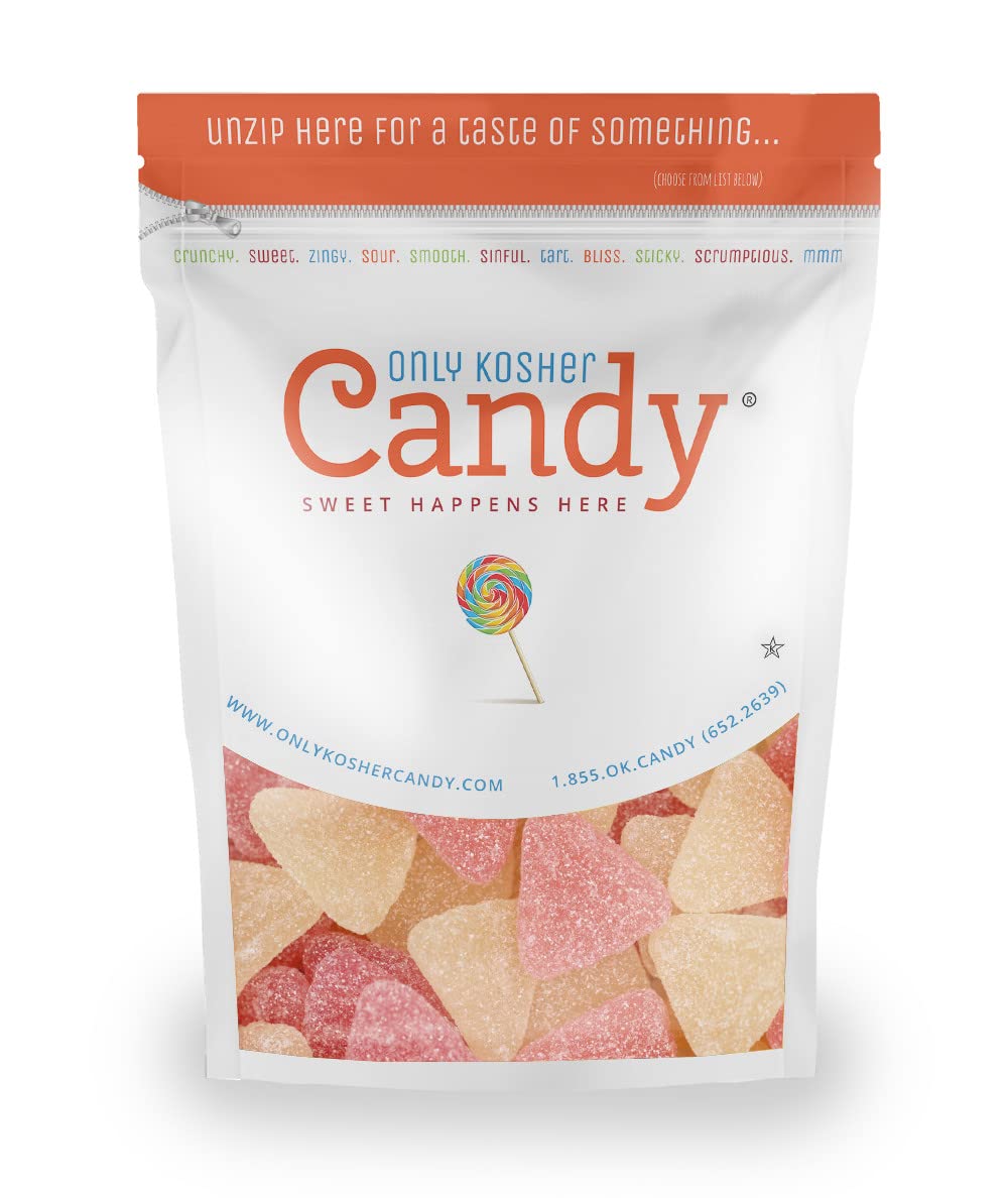 Only Kosher Candy Bulk Gummy Candy Grapefruit Flavor, Kosher Certified, 2 Pounds Pack