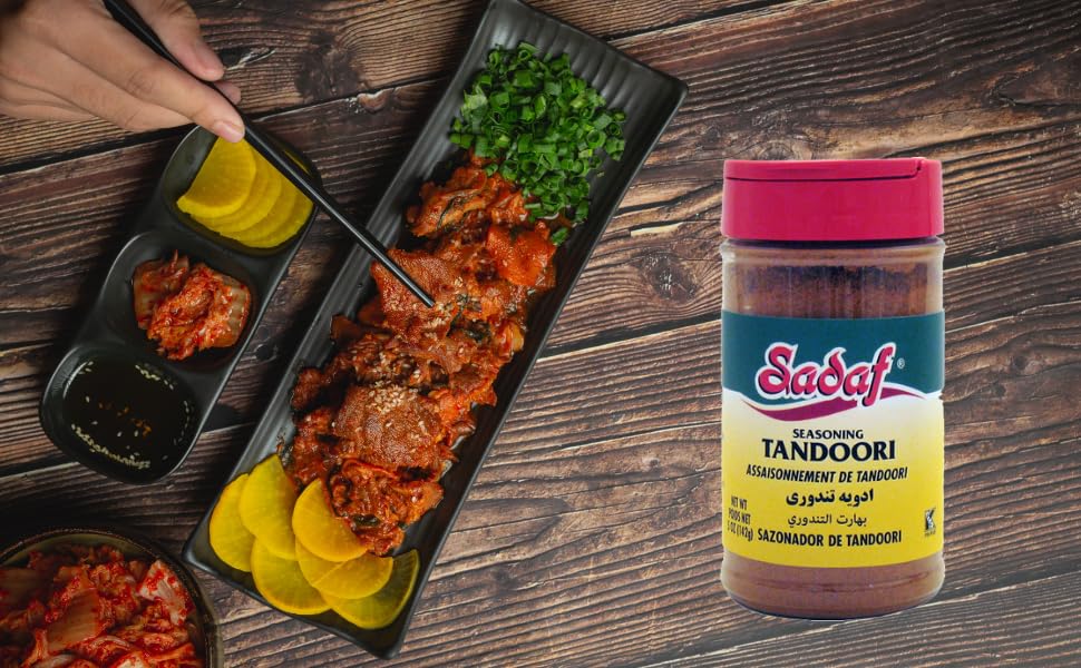 Sadaf Tandoori Seasoning - Tandoori Masala of 12 Spices - Tandoori spices for your Tikka Masala and your Butter Chicken - Indian Spice Blend