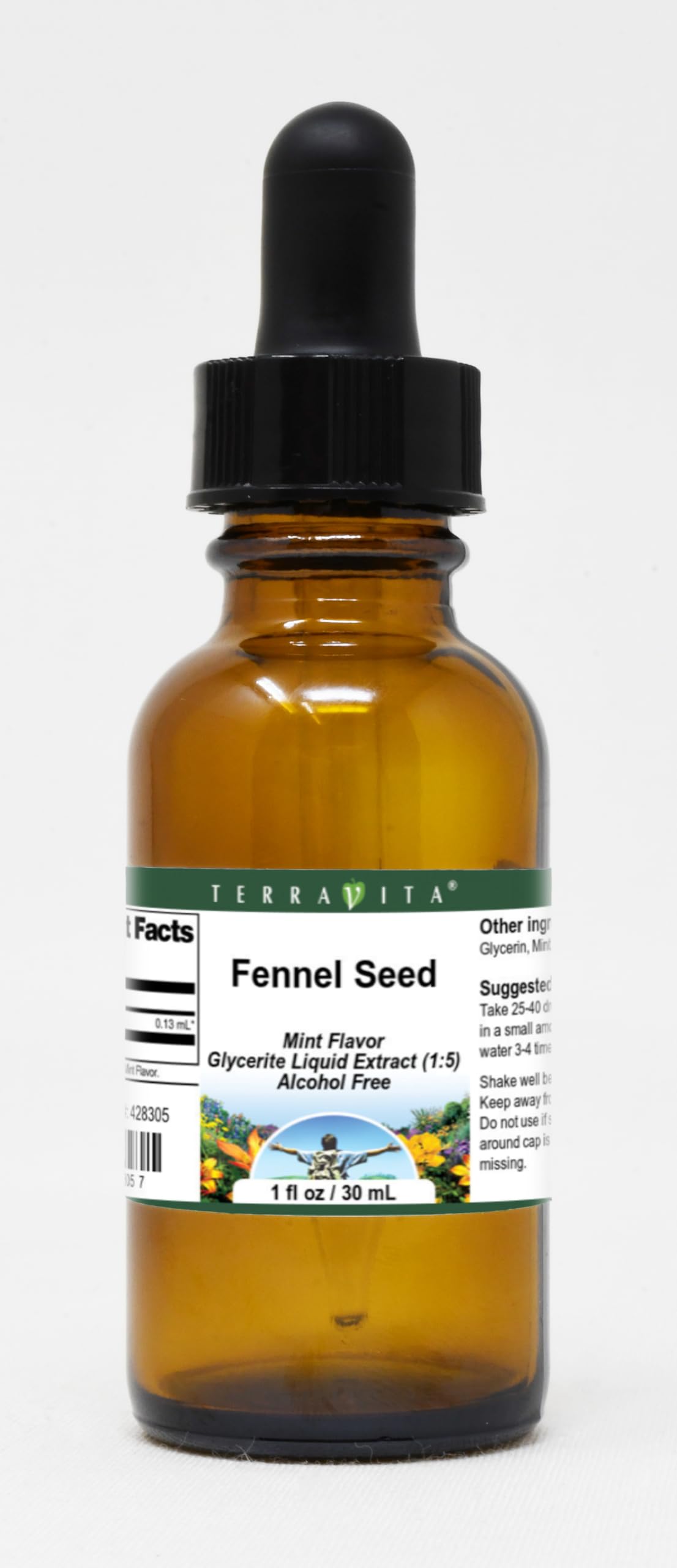 Fennel Seed - Glycerite Liquid Extract (1:5) - Mint Flavored (1 fl oz, ZIN: 428305) - 2 Pack