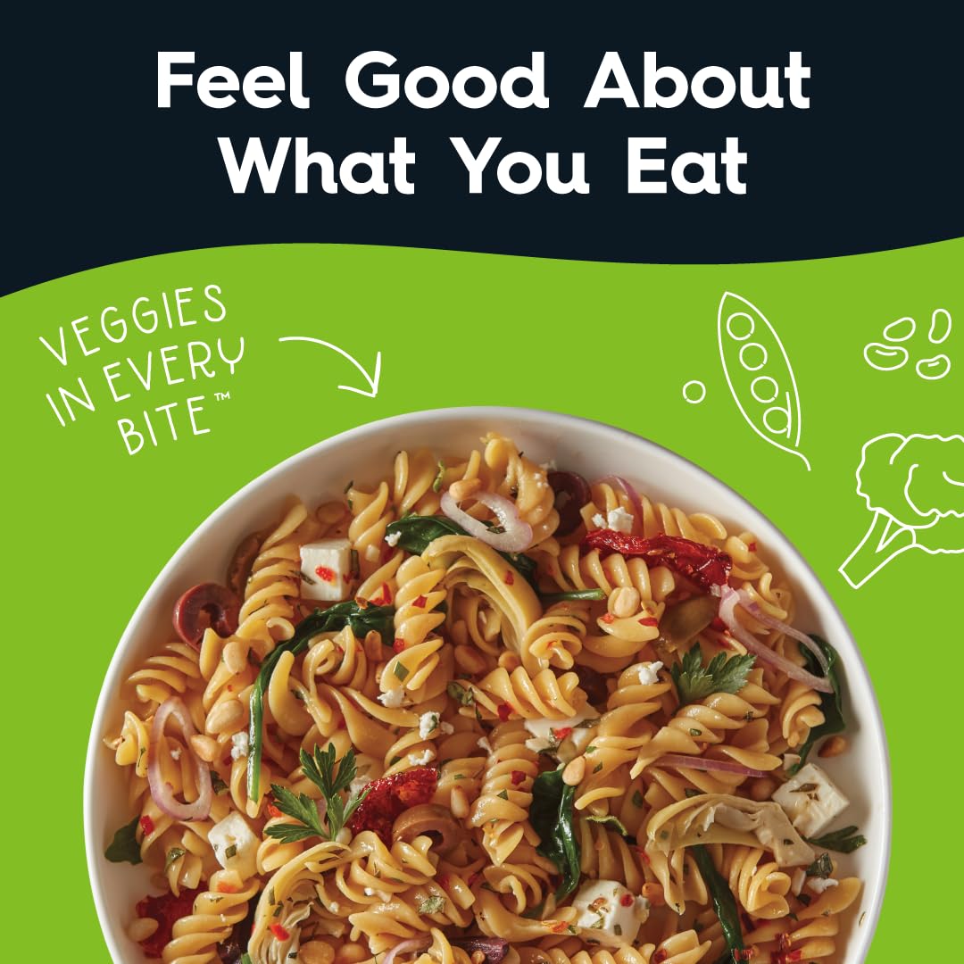Veggiecraft Farms Rotini Pasta - High Protein, Vegan, Gluten Free Noodles, Made with Lentil Peas & Cauliflower, Plant Based, Low Carb, Healthy Pasta