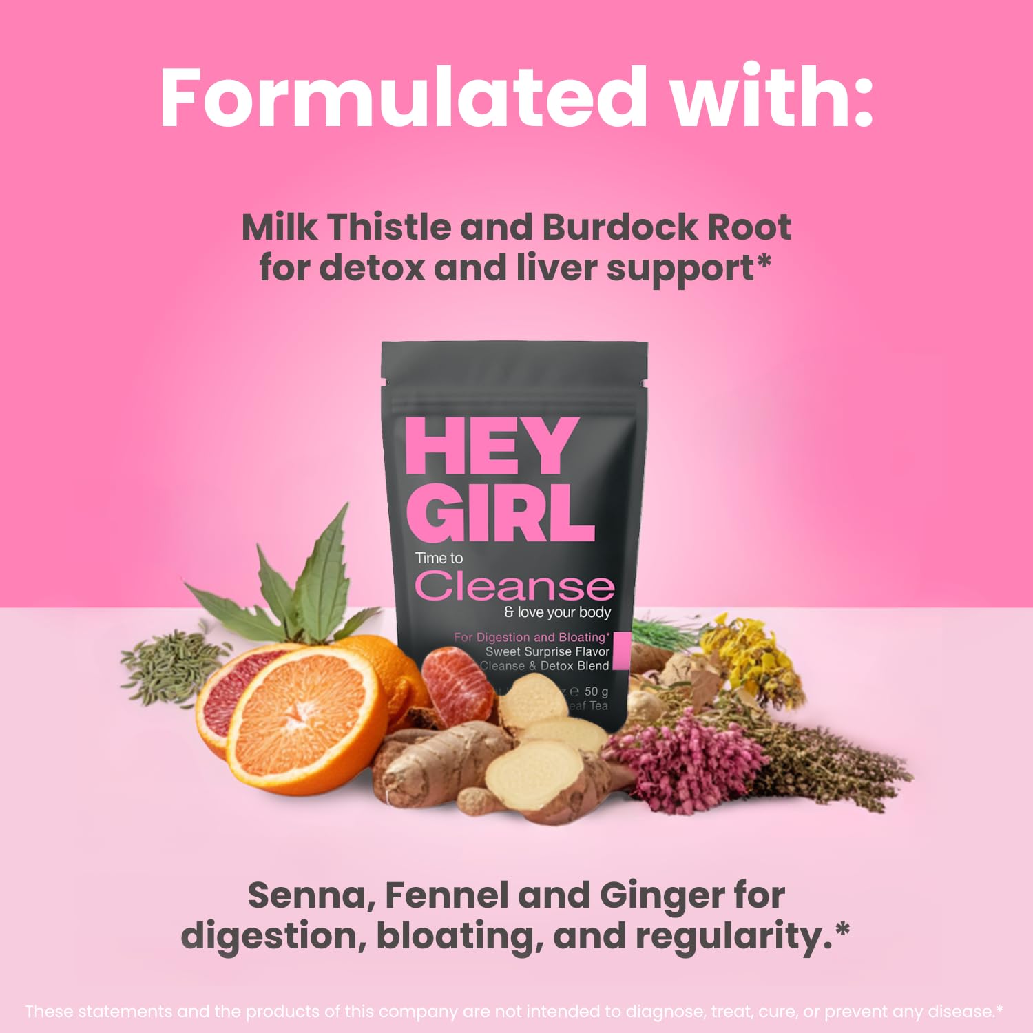Detox Tea for Bloated Belly & Digestion | Loose Leaf Herbal Tea | Body and Colon Cleanse with Milk Thistle, Burdock Root, Senna Leaf | Digestive