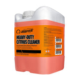 Nanoskin Heavy-Duty Citrus Cleaner & Degreaser Concentrate 5 Gallon, Low-Foam Solvent, Dilutes up to 1:32, Cuts Grease Tar Adhesives, Safe on Metal