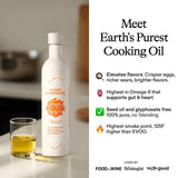 Algae Cooking Club Chef-Grade 100% Algae Cooking Oil - Avocado Oil Alternative - 535°F High Smoke Point - Omega-9 Rich, Neutral Buttery Flavor - Seed
