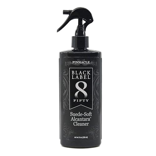 Pinnacle Black Label Suede-Soft Alcantara® Cleaner (8 oz): Premium Care for Micro-Suede & Alcantara Surfaces - Gently Removes Stains, Refreshes