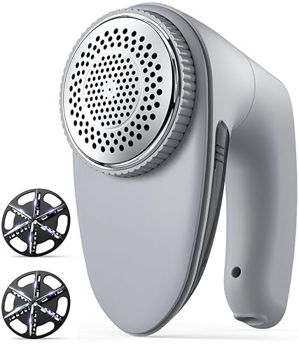 Bymore Fabric Shaver & Lint Shaver for Clothes and Furniture, Heavy Duty Sweater Shaver Lint Remover with Large 65mm Shaving Head, 6-Leaf Blades