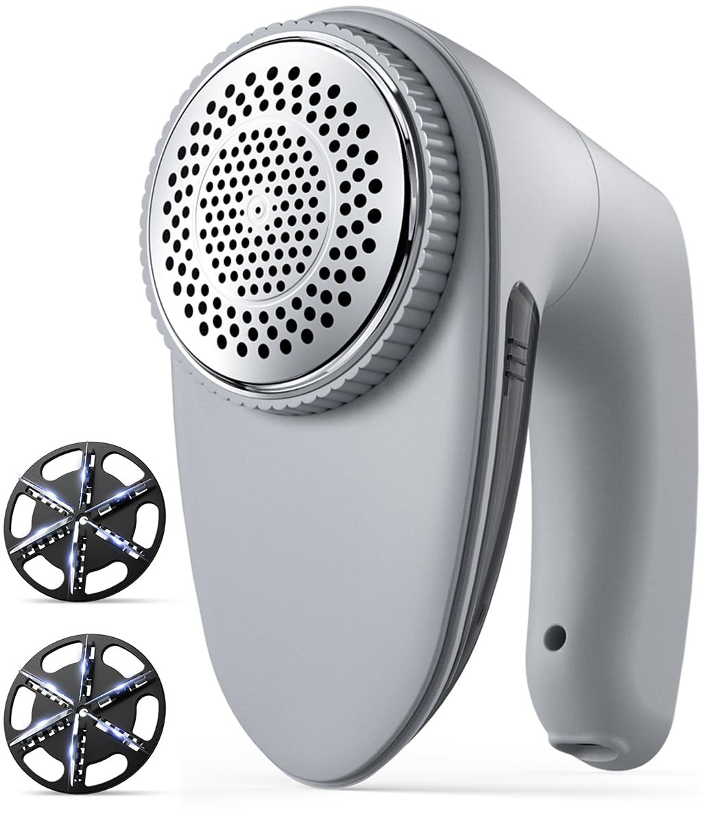 Bymore Fabric Shaver & Lint Shaver for Clothes and Furniture, Heavy Duty Sweater Shaver Lint Remover with Large 65mm Shaving Head, 6-Leaf Blades