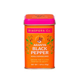 Diaspora Spice Co. Aranya Black Pepper Whole Peppercorns - Single-Origin Fresh Harvest Pepper from India, High Aroma, Bold Flavor for Cooking