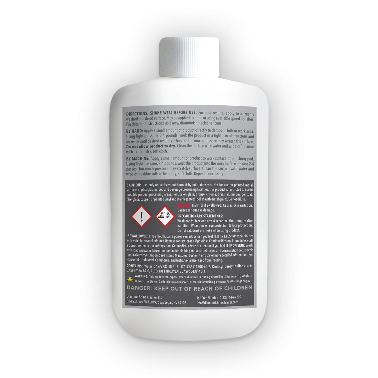 Diamond Shine Kitchen Cleaner - Clean, Polish, Restore Glass/Ceramic Cooktops, Stainless Steel - 10 oz