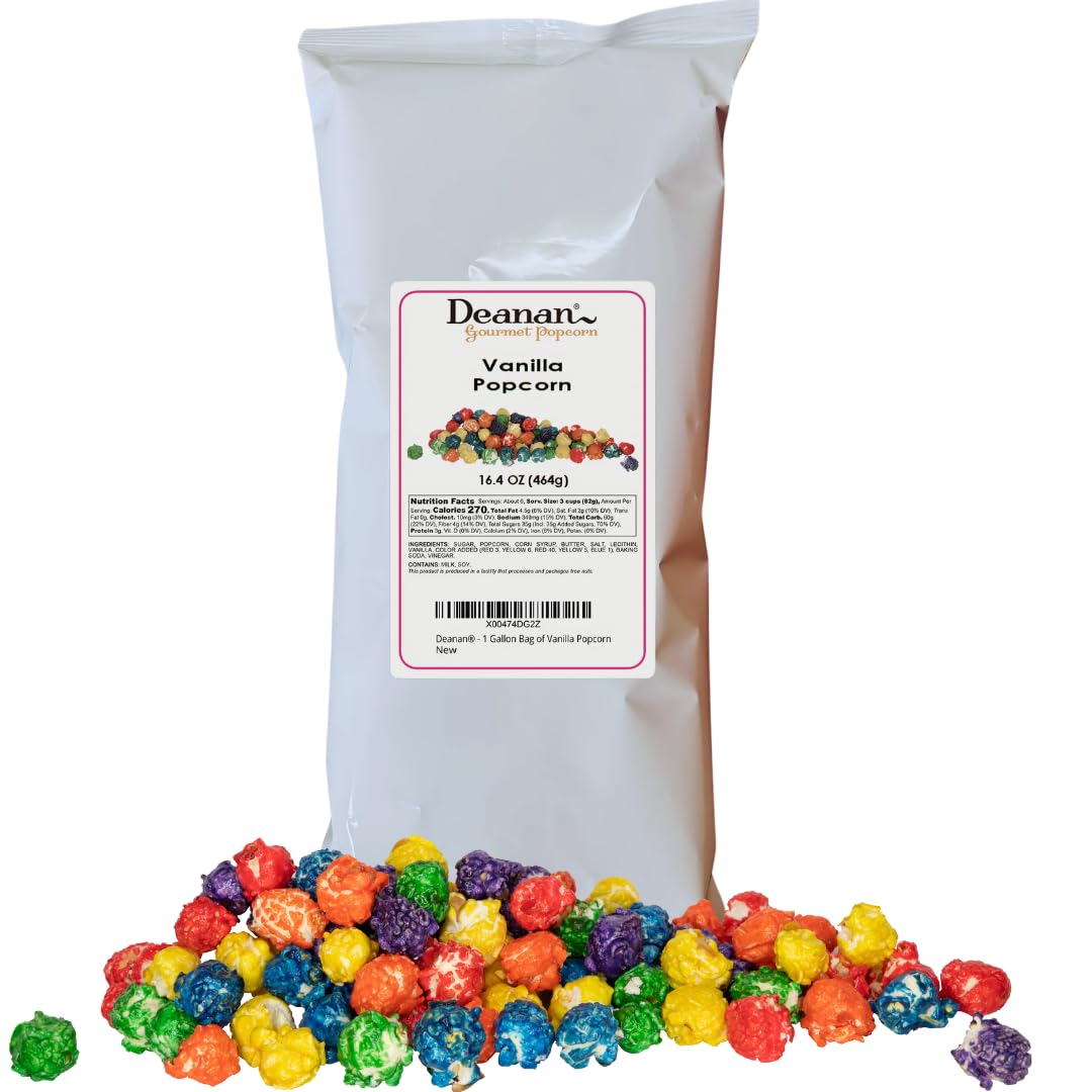 Deanan® Vanilla Popcorn - 1 Gallon Bag (16 Cups)