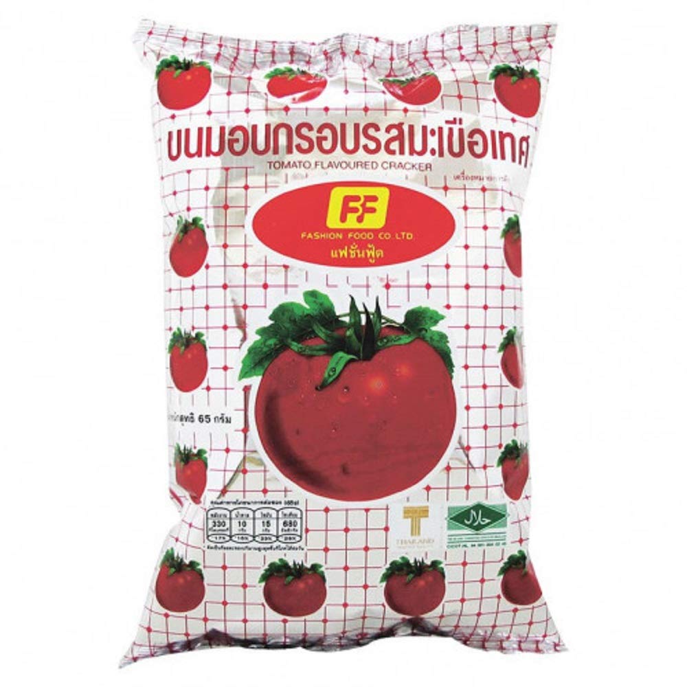 FF Snack, Crispy pastries, Tomato Flavoured Cracker 65 g X 3 Pack