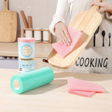 Yaosan Disposable Dish Cloths 3 Rolls Reusable All Purpose Fast Drying Handy Cleaning Wipes Paper Towel Alternative for Kitchen 150 Count