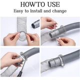 Lint Traps for Washing Machine Hose Stainless Steel Lint Snare Traps Laundry Mesh Washer Hose Filter 12 Pieces with 12 Pcs Cable Ties