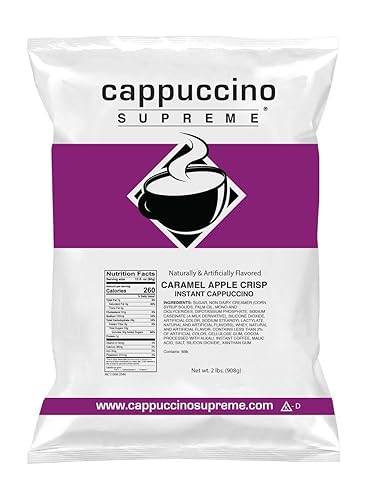 Cappuccino Supreme 2 lb bag Caramel Apple Crisp Instant Cappuccino Mix