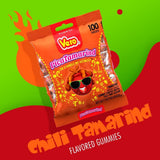 Vero PicaTamarind - Tamarind Flavor Chewy Gummy Treats Coated With Chili Powder & Sugar 100 Pieces (5.15 Oz) - Mexican Candy - Individually Wrapped