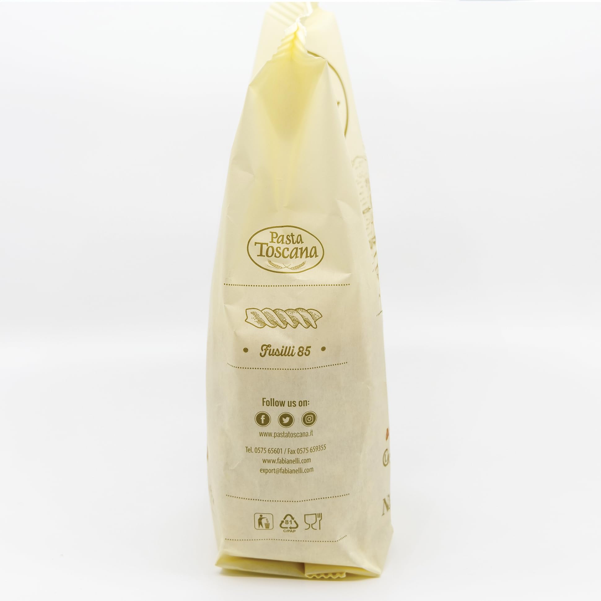 Pasta Toscana | Bronze Die Pasta | Italian Durum Wheat Semolina | Bronze die Pasta, 16 oz (Pack of 2, Fusilli)