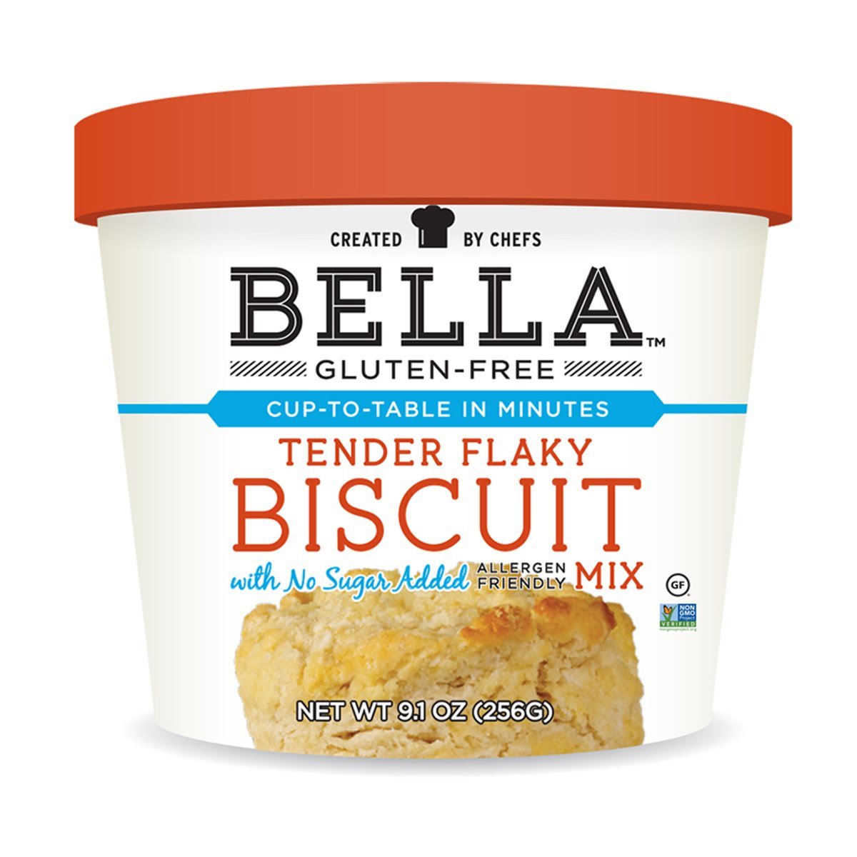 Bella Gluten-Free Tender Flaky Biscuit Mix Premium Casein Free Healthy Flour, 9.1 oz (1 Pack)