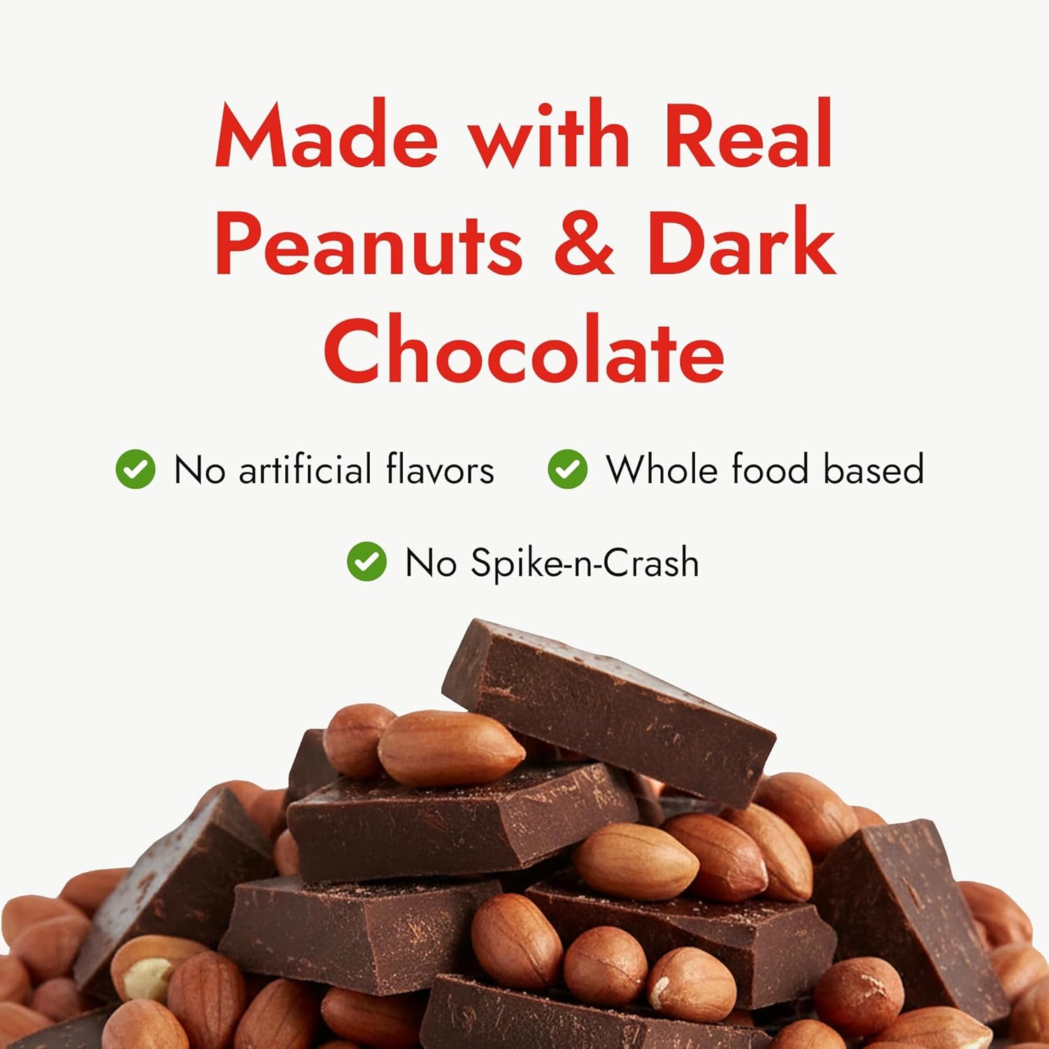 Happy Wholesome Peanut Butter Chocolate Chip Protein Balls, 10 Count, 7.05oz Bag, 8g Protein per Serving, Individually Wrapped, Gluten Free Snack