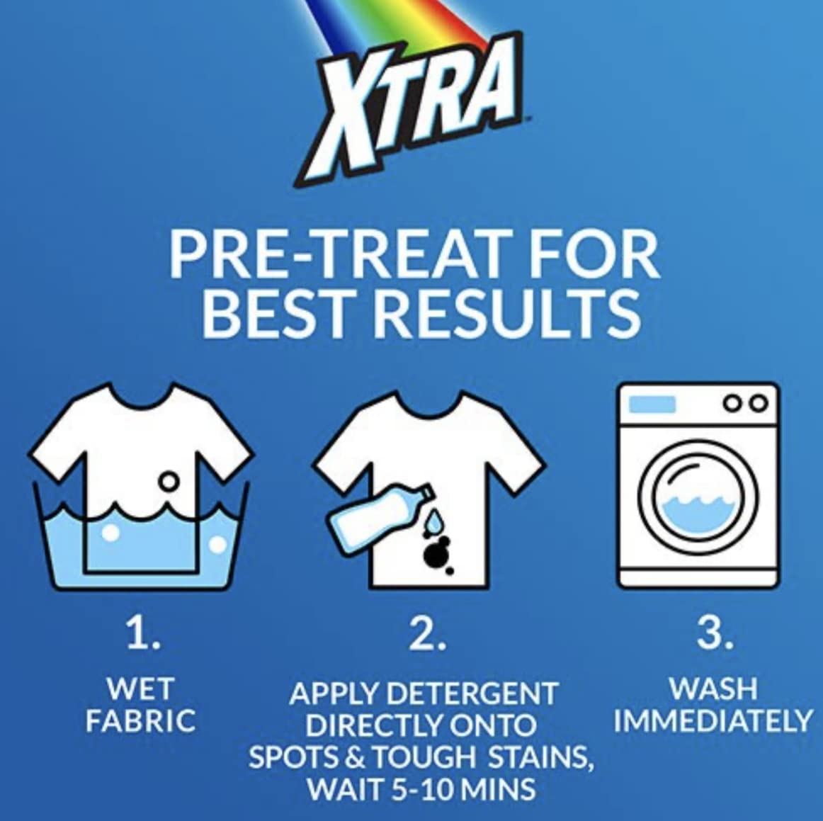 XTRA LAUNDRY DETERGENT LIQUID CRYSTAL CLEAN JUG 56 FLUID OUNCE