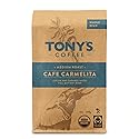 Tony's Coffee, Cafe Carmelita (12oz), Medium Roast Whole Bean Coffee, Organic and Fair Trade