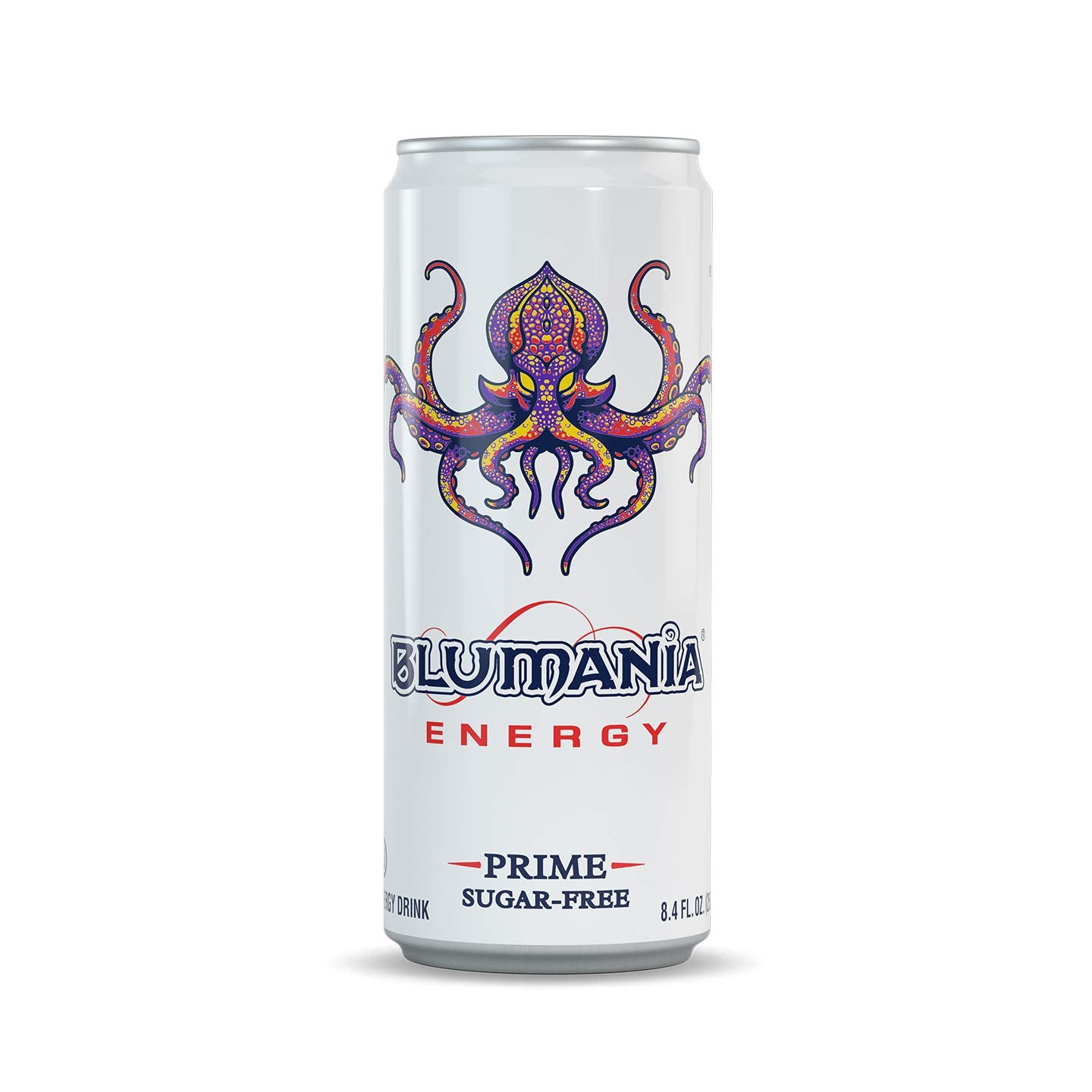 BLUMANIA ENERGY - PRIME SUGAR-FREE, 8.4 Oz (Pack of 24), No Jitters, No Preservatives