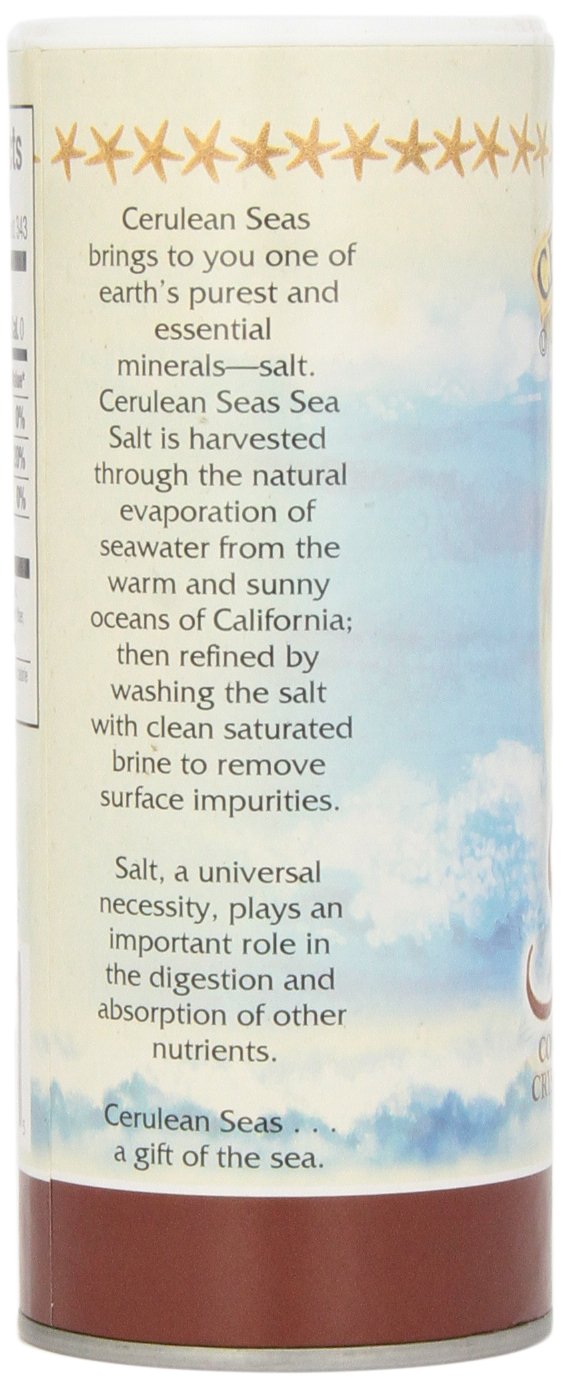 Cerulean Coarse Sea Salt, 14.5 Ounce Boxes (Pack of 12)