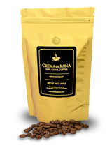 CREMA de KONA Roasted 100% Kona Coffee Beans (Medium Roast, 1 pound)