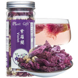 Plant Gift Violet Tea Organic Dried Loose tea, Food Coloring, Blossom Flower, chinese Purple, violet, Clitoria Ternatea 35g/1.23oz