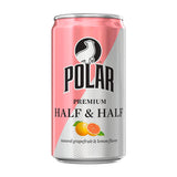 POLAR Half and Half (Grapefruit & Lemon) - 24pk 7.5oz Cans | Perfect Blend of Refreshing Citrus | Versatile Mixer for Cocktails and Mocktails