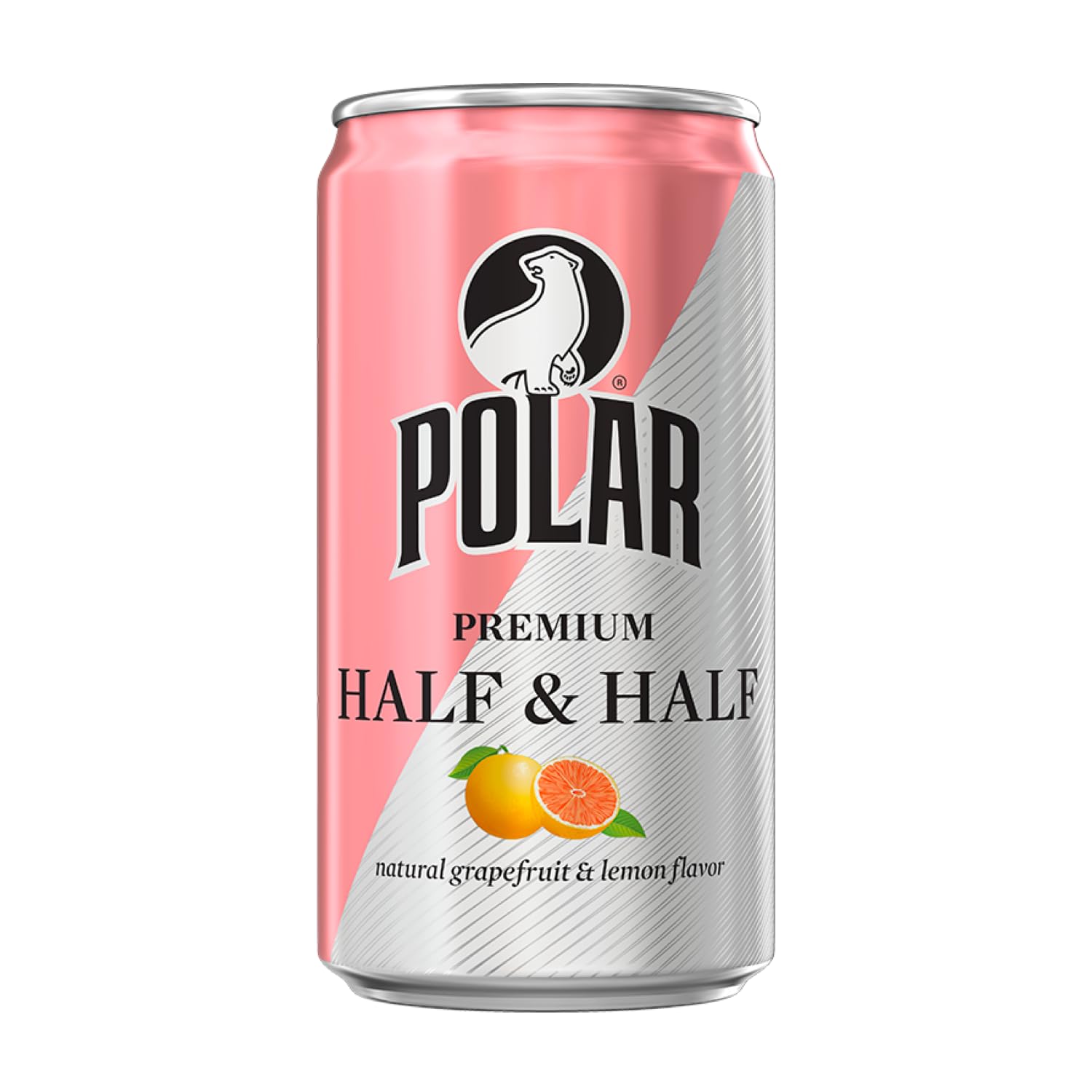 POLAR Half and Half (Grapefruit & Lemon) - 24pk 7.5oz Cans | Perfect Blend of Refreshing Citrus | Versatile Mixer for Cocktails and Mocktails