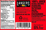 Langers 100% Juice, Apple, 101.4 Fl Oz (Pack of 4)