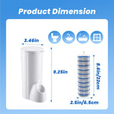 Toilet Wand Holder (No Wand) 1 Caddy & 10 Packs Brush Refills Only, Disposable Brush Kit, Stand Toilet Cleaning Starter Kit, Wall Mounted Storage