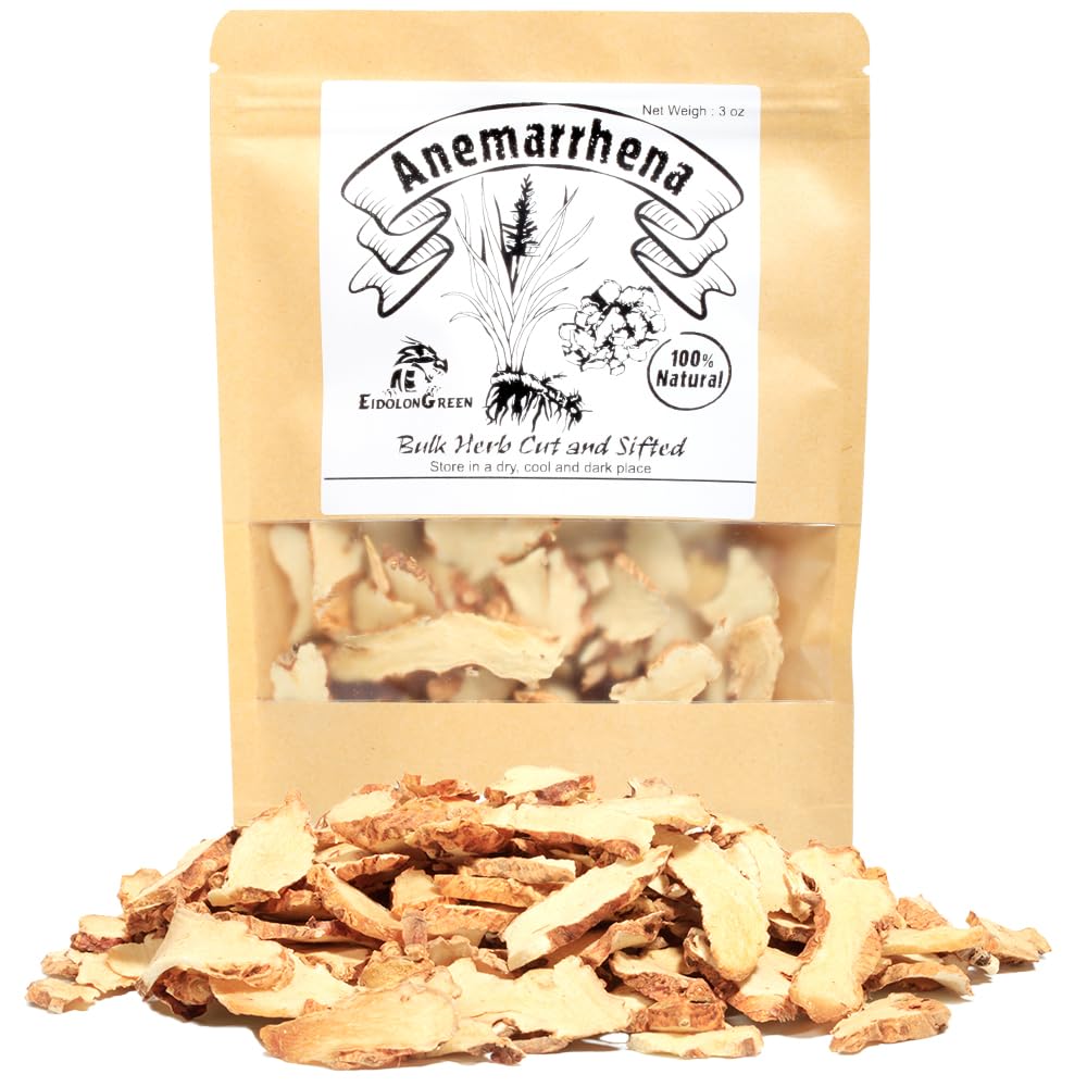 EidolonGreen Anemarrhena (Anemarrhena asphodeloides/Zhi Mu/??) Dried Rhizome 3 Oz (88g)