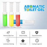 SINOKF Toilet Gel Stamp, 4Pcs/36 Count Flower Fragrance Bathroom Deodorizer Bowl Cleaner Toilet Jerry