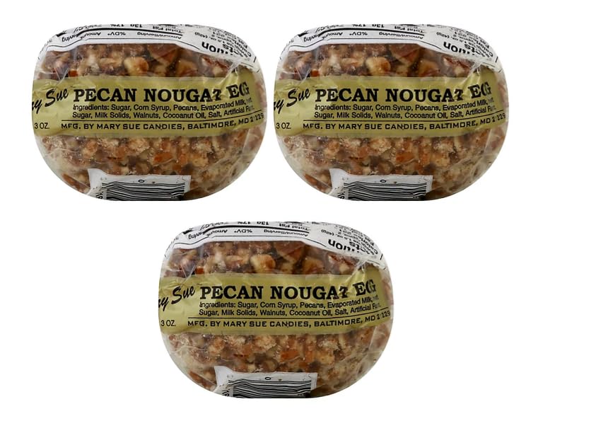 Mary Sue Pecan Nougat Easter Egg 3oz (3 pack) 9 total ounces