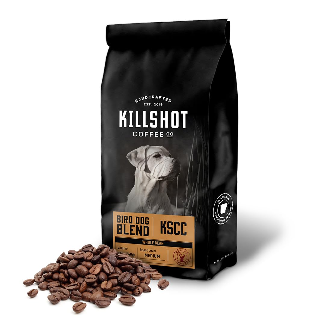 Killshot Coffee Whole Bean - 12 Ounce Bag, Medium Roast (12 oz, Bird Dog Blend)