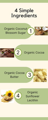 Coconut Sugar Organic Chocolate Chips for Baking, 4 Simple Ingredients, Dairy Free, Soy Free, Gluten Free Dessert, Non GMO, Vegan, Healthy Caffeine Free Substitute for Chocolate, Perfect for Snacks, 16 Ounce 1 Pound Bag, By GreenZep