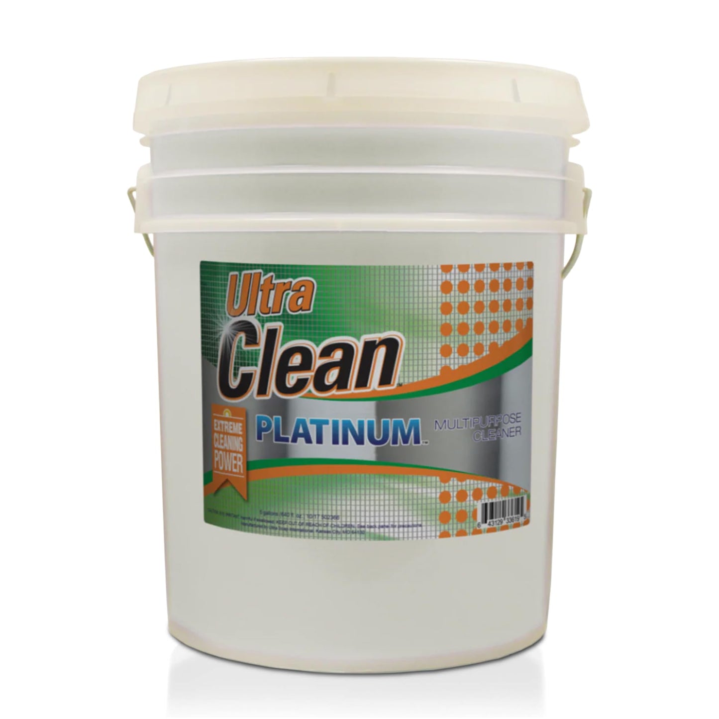 Ultra Clean Platinum Multipurpose Cleaner, Non-Abrasive and Bleach-Free, for Kitchen Counters, Bathroom Floors and Garage Spaces, Citrus, 5 Gallons