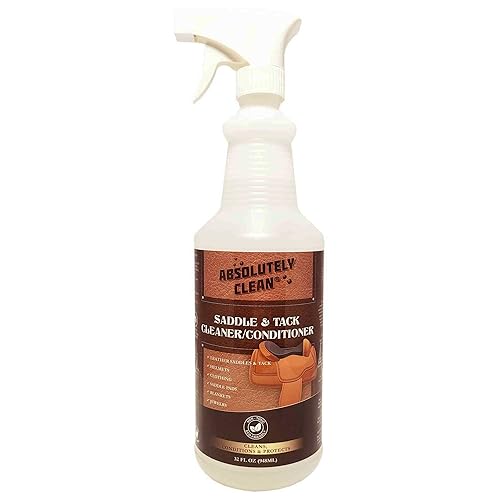 Absolutely Clean Amazing Saddle Soap Spray for Leather Cleaning & Tack Cleaner and Conditioner