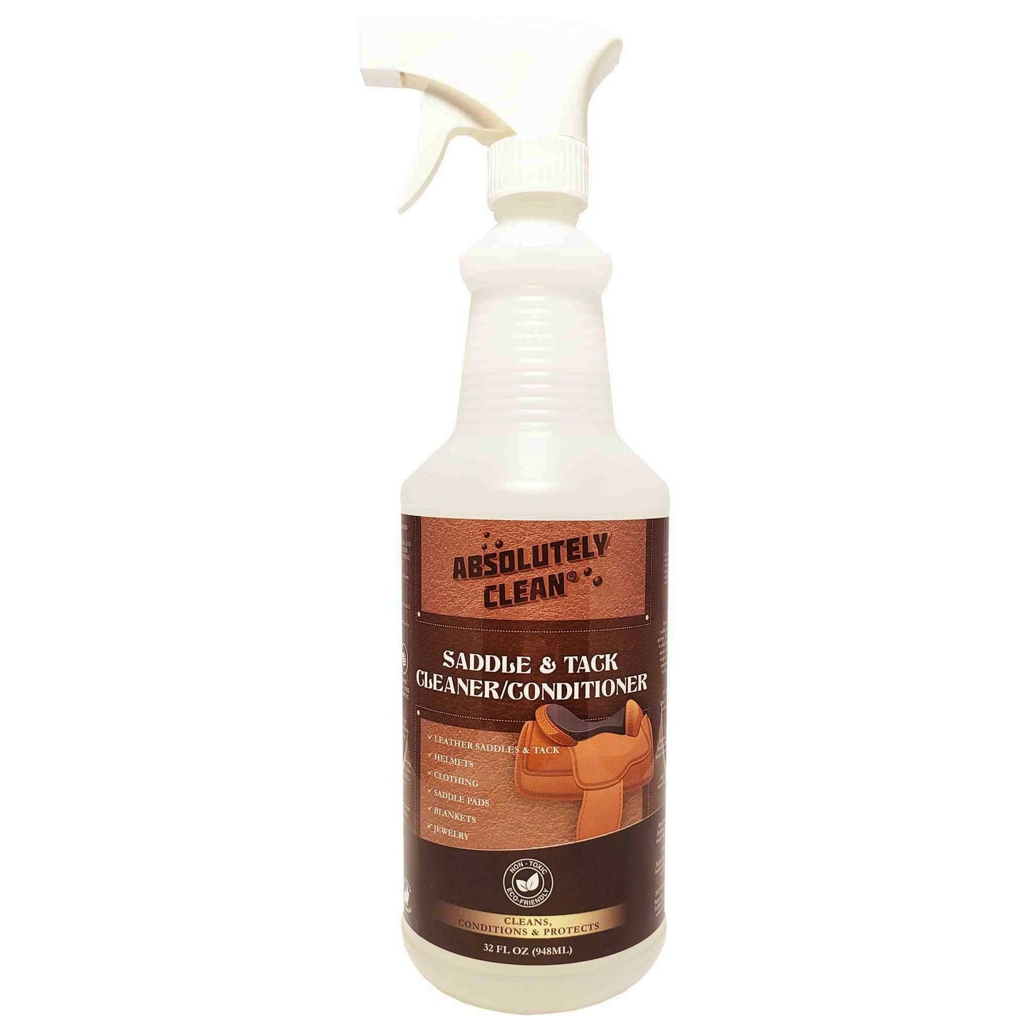 Absolutely Clean Amazing Saddle Soap Spray for Leather Cleaning & Tack Cleaner and Conditioner