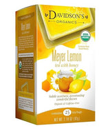 Davidson's Organics, Meyer Lemon, 25-count Tea Bags, Pack of 6