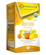 Davidson's Organics, Meyer Lemon, 25-count Tea Bags, Pack of 6
