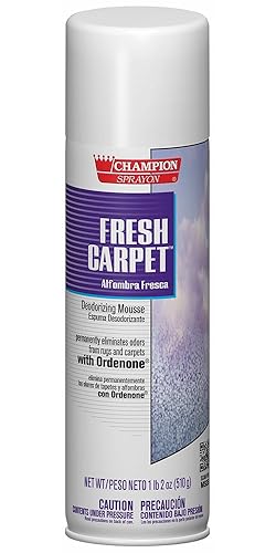 Champion 5147 Sprayon Fresh Carpet Deodorizing Mousse, 18 oz Aerosol (Pack of 12)