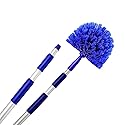 Cobweb Duster, Extendable Reach 20 feet, Ceiling Fan Duster | 3-Stage Aluminum Telescoping Pole | Medium Stiff Bristles | Long Handle Webster Duster