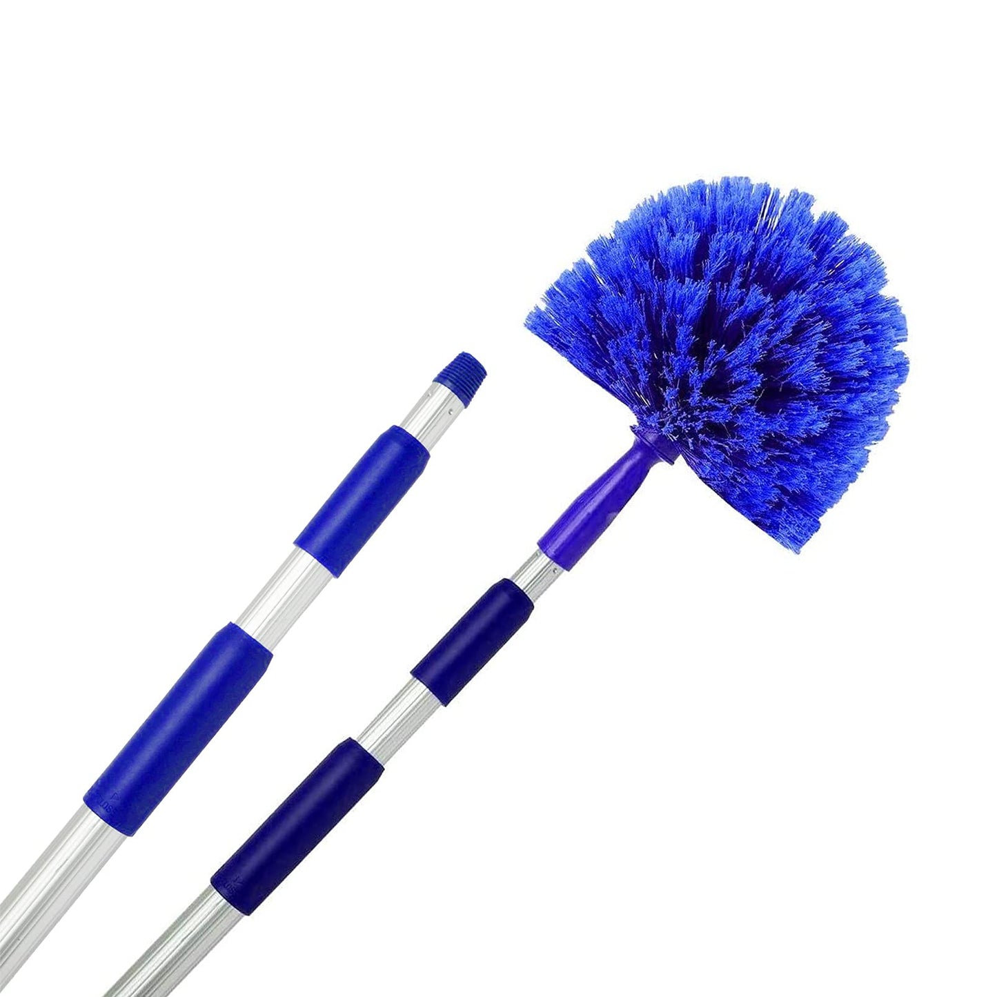 Cobweb Duster, Extendable Reach 20 feet, Ceiling Fan Duster | 3-Stage Aluminum Telescoping Pole | Medium Stiff Bristles | Long Handle Webster Duster